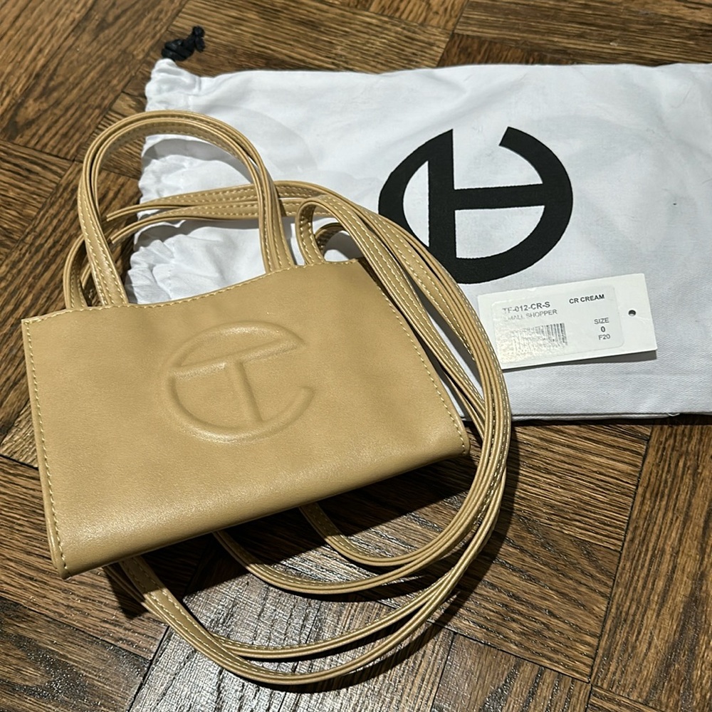 Telfar Small Cream Bag